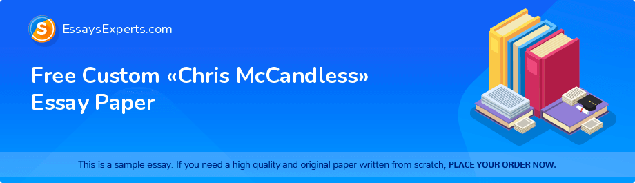 Free Custom «Chris McCandless» Essay Paper