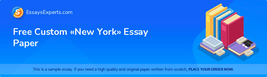Free Custom «New York» Essay Paper